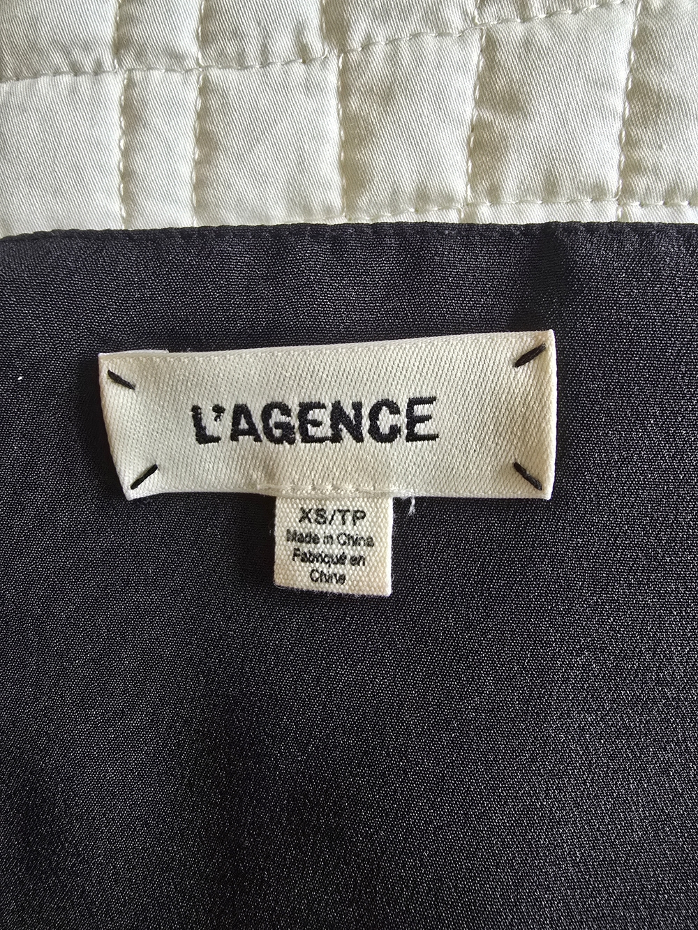 L’AGENCE Silk Plaid Camisole Tank Top Houndstooth V-Neck, Size XS (Fits Size S) - Picture 5 of 7